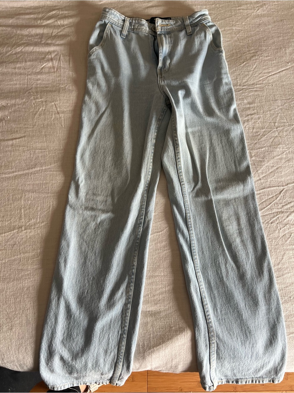 Hollister Light Blue High-Rise Dad Jeans